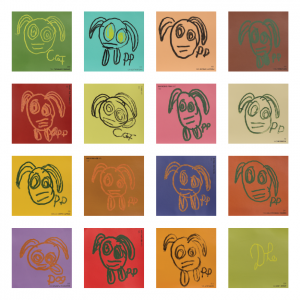 A pop-art inspired, brightly coloured illustration