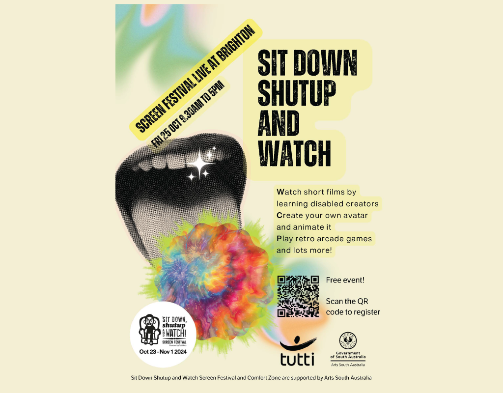 Sit Down Shut Up & Watch promotional flyer