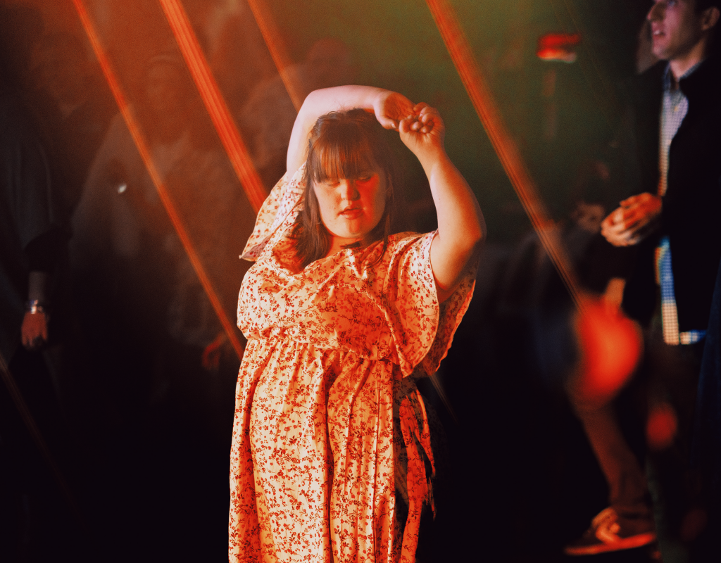 Person dancing at the Heart Beat Club