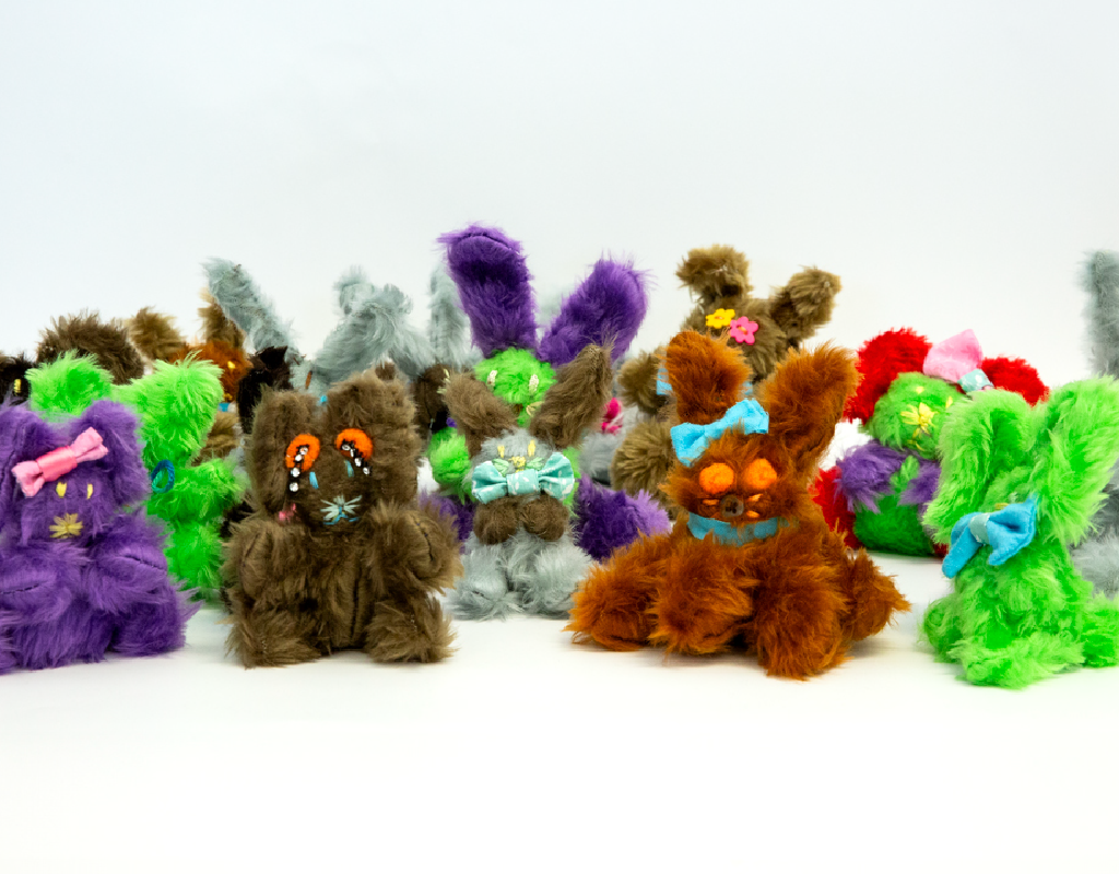 Plush sculptures by Kimberly Sellers