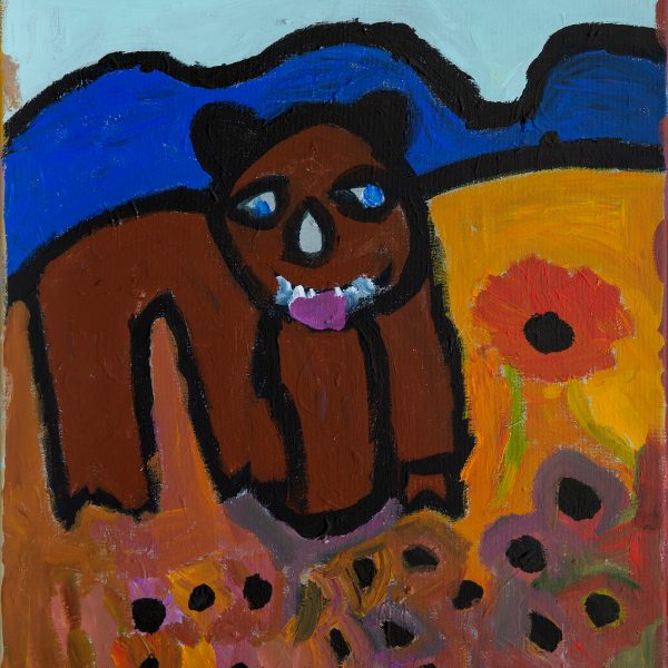 Jeffrey Brown, Bear, 2025, Acrylic on canvas, 39.5 x 50cm