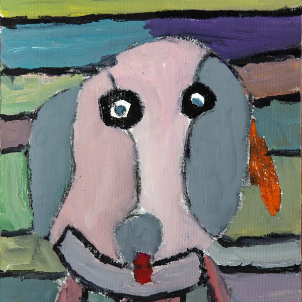 Jeffrey Brown, Doggy, 2025, Acrylic on canvas, 30.5 x 40.6cm