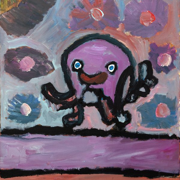 Jeffrey Brown, Happy Octopus Under the Sea, 2025, Acrylic on canvas, 50 x 60cm