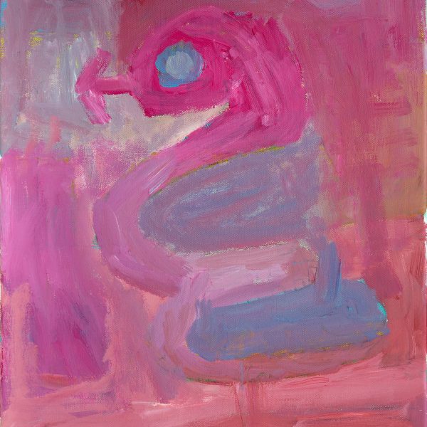Jeffrey Brown, Sunset Snake, 2025, Acrylic on canvas, 40.5 x 51cm