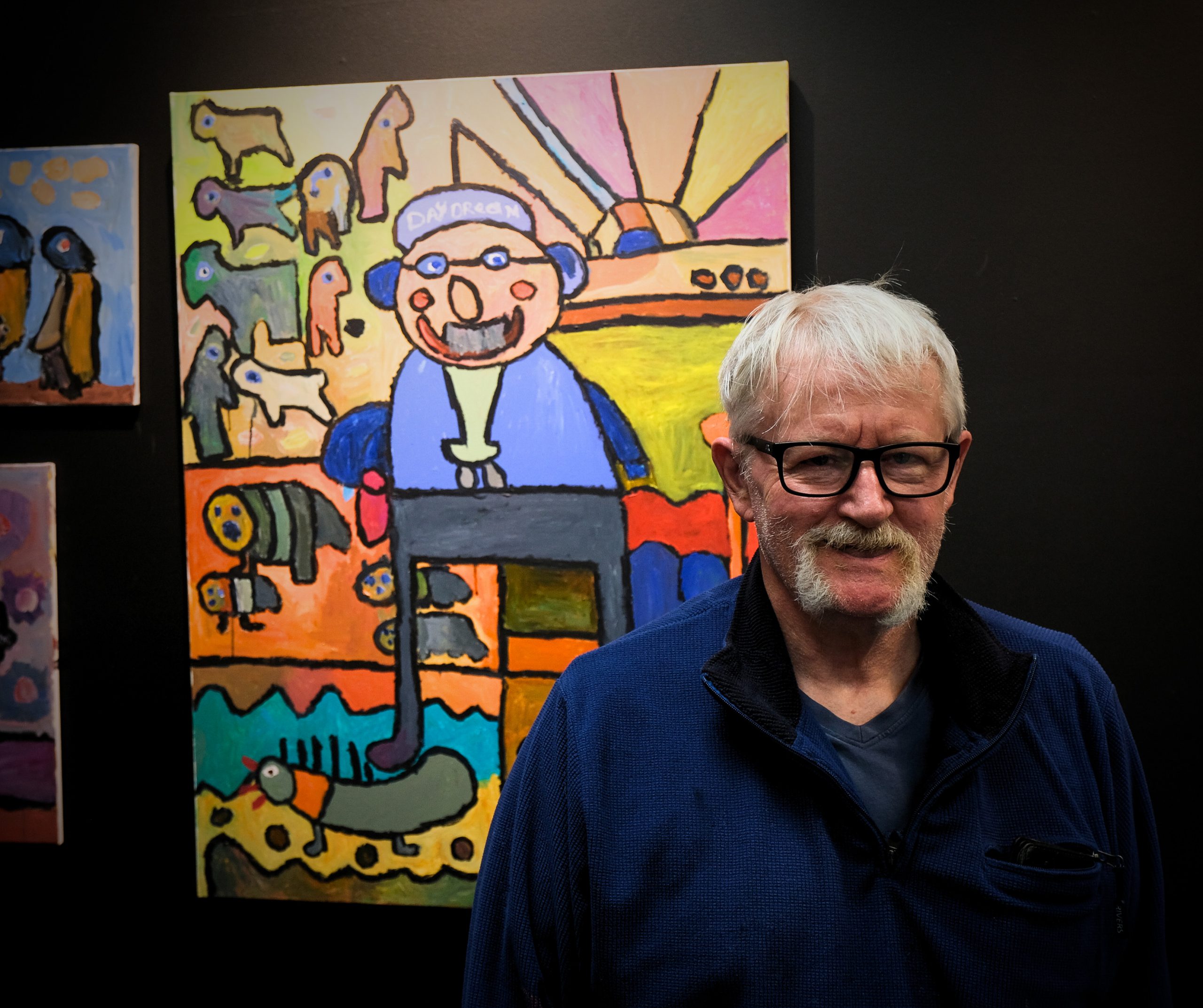 Photo of Jeff at his self-portrait