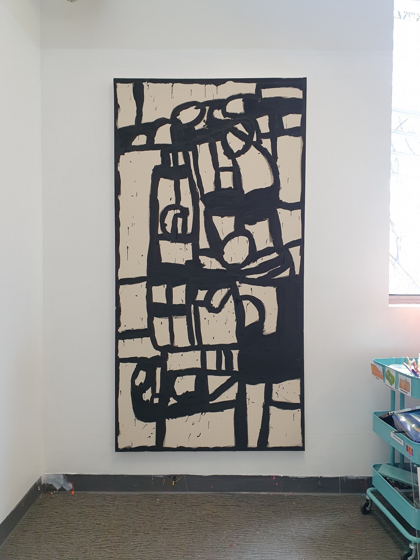 Senfeld painting - a monochrome abstract artwork